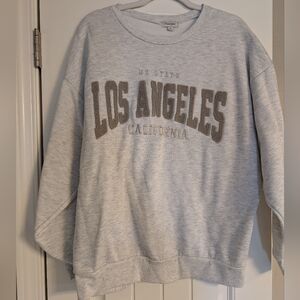 Light Gray Los Angeles Crew Neck Sweater
